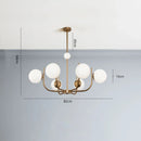 Nordic Glass LED Chandelier Pendant Lamp for Home Decor by Ljojo
