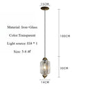 French Retro Pendant Glass Chandelier LED Artistic Lighting Fixture for Bedroom by Ljojo