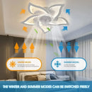 Ljojo Minimalist Bedroom Fan Lamp - Smart Silent Ceiling Fan for Living Room