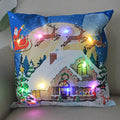 Ljojo LED Xmas Throw Pillows 18x18 inch - Cartoon Christmas Decoration