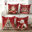 Christmas Pillowcase Set by Ljojo - Festive Sofa Cushion Covers for Home Decor