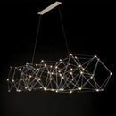 Ljojo Luxury Gold/Silver Starry Chandelier for Living, Bedroom, Dining Room