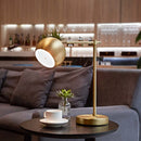 Ljojo Matte Brass Molly Desk Lamp with 20 LED Bulb & On/Off Switch