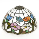 Ljojo 12" Scandinavian Stained Glass Cherry Blossoms Lampshade Retro Handmade Replacement