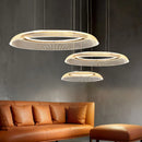 Ljojo Modern LED Ring Chandelier Luxury Restaurant Living Room Bedroom Villa Home Decoration