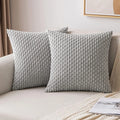 Ljojo 18x18 Corduroy Throw Pillows for Sofa, Bed & Living Room