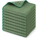 Ljojo Microfiber Waffle Kitchen Towels - Ultra Absorbent Cleaning Rags