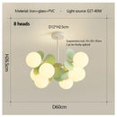 Nordic Style Led Chandeliers | Green Magic Beans Pendant Lamp for Home Decor by Ljojo