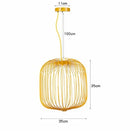 American Birdcage Villa Metal LED Pendant Light for Home Decor Chandelier by Ljojo