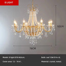 European Living Room Gold Crystal Chandelier Luxury Pearl Pendant Lights by Ljojo