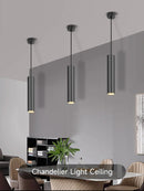 Ljojo Long Tube LED Pendant Chandelier for Home and Kitchen