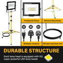Ljojo™ 100W LED Flood Light with Adjustable Tripod Stand, Indoor Outdoor IP66