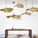 Ljojo Lotus Leaf LED Chandelier: Modern Nordic Style Pendant Light for Home Interior