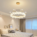 Ljojo Luxury Petals Crystal Chandelier for Living Room, Bedroom, and Restaurant