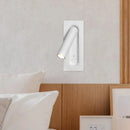 Ljojo Minimalist LED Wall Lamp: Modern Bedside Reading Light for Guest Room