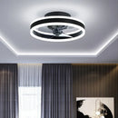 LED Ceiling Fan Light with Remote 6-speed Dimming for Bedroom Living Room Ljojo