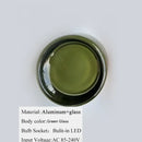 Round Glass LED Wall Lamp Sconce Light for Bedroom Living Room by Ljojo