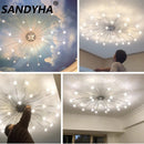 Ljojo LED Star Chandelier Light Fixture for Modern Living Room Dining Bedroom Kitchen axECOMoxyQBGVPdHG