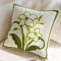 Ljojo Lily Jacquard Embroidery Pillow Cover for Sofa Living Room 45x45