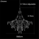LED Crystal Chandelier: Romantic Starry Living Room Lighting by Ljojo