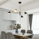 Ljojo Minimalist Cone Shade Chandelier for Living Room and Dining Room