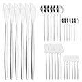 Ljojo Mint Gold Cutlery Set Stainless Steel Silverware Kitchen Tableware