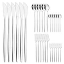 Ljojo Mint Gold Cutlery Set Stainless Steel Silverware Kitchen Tableware