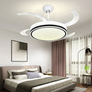 Ljojo LED Fan Lamp: Modern Invisible Chandelier for Living Room, Bedroom & Dining Room