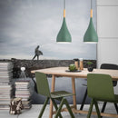 Nordic Small Pendant Lights Led Chandelier Macaron Color | Ljojo