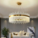 Ljojo Luxe Crystal Pendant Light for Living Room Dining Bedroom