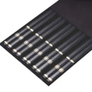 Ljojo Metal Chopsticks Set: Japanese & Chinese Sushi Alloy Non-slip Reusable Sticks