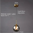 Ljojo Round Restaurant Glass LED Pendant Light | Luxury Industrial Home Decor Chandelier