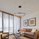 Modern Ring Chandelier Pendant Lamp for Bedroom, Ljojo Hanging Light for Living Dining Room.