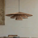 Vintage Wabi Sabi Handmade Rattan Chandelier by Ljojo