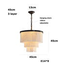 Black Alabaster LED Chandelier by Ljojo - Stylish Lighting for Living & Dining Room