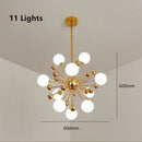 LED Pendant Light Modern Glass Gold Chandelier Luxury Bedroom Dining Room Lighting by Ljojo
