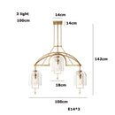 Ljojo Retro American Series LED Chandelier for Living Room and Dinning Room