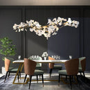 Luxury Ginkgo Leaf Chandelier Pendant Lamp for Living Room by Ljojo