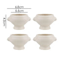 Ljojo Lion Head Ceramic Soup Bowl with Embossed Handle - Set of 2