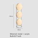 Ljojo Metal Acrylic Ball Rack LED Floor Lamp for Bedroom Home Decoration Chandelier