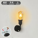 Ljojo LED Wall Lamp with Button Switch for Indoor Spaces
