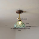 Ljojo LED Glass Ceiling Lamp Modern Yellow Lighting for Home Restaurant Hallway
