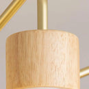 Ljojo Log Metal LED Chandelier for Living Room, Dining Room, Bedroom - Creative Ceiling Light