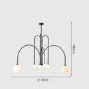 Ljojo Modern Nordic Pendant Chandelier Creative Minimalist Home Lighting