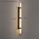 Ljojo Modern Long Strip Mesh Wall Lights LED Fixtures for Home Decor in Bedroom