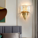 Ljojo Luxury Crystal Wall Lamp for Living Room and Bedroom Night Lighting