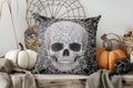 Halloween Skeleton Pattern Throw Pillow Cover by Ljojo: Sofa Bedroom Car Cushion Cover