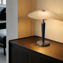 Ljojo Luxury Wood Glass Gold Bedside Table Lamp