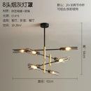 Modern Minimalist Art LED Pendant Light Guns Line Glass Chandeliers by Ljojo
