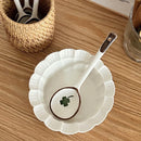 Ceramic Kawaii Spoon Set by Ljojo: Hand Painted Long Handle Soup & Dessert Spoons